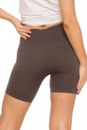 Bezszwowe legginsy KOLARKI damskie z wysokim stanem w prążki MORAJ - L/XL