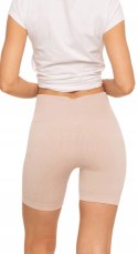 Bezszwowe legginsy KOLARKI damskie z wysokim stanem w prążki MORAJ - L/XL