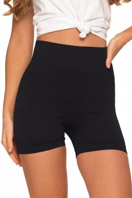 Bezszwowe legginsy KOLARKI damskie z wysokim stanem w prążki MORAJ - L/XL