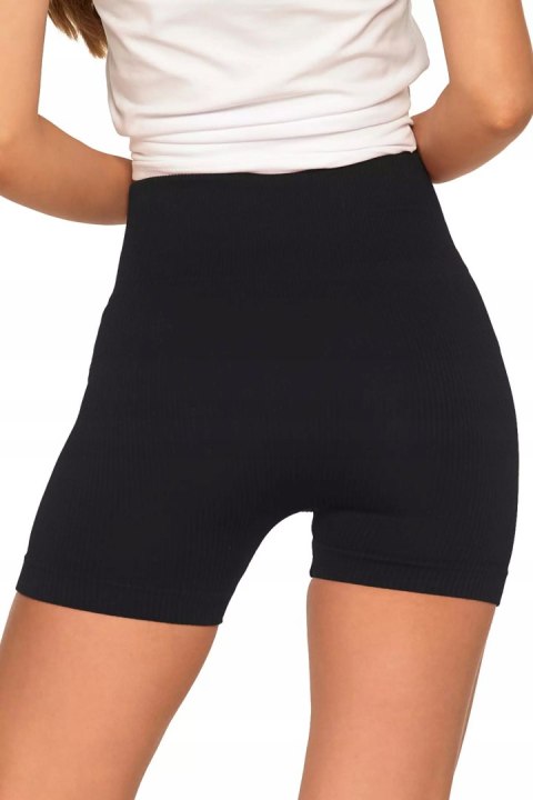 Bezszwowe legginsy KOLARKI damskie z wysokim stanem w prążki MORAJ - L/XL Bezszwowe legginsy KOLARKI damskie z wysokim stanem w prążki MORAJ - L/XL