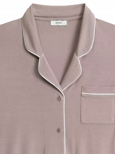 Elegancka piżama damska z MODALU krótka z koszulą ATLANTIC NLP-496 - XL