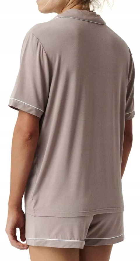 Elegancka piżama damska z MODALU krótka z koszulą ATLANTIC NLP-496 - L