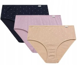 Figi damskie 3 PARY majtki CLASSIC bawełniane ATLANTIC 3LP-220 - L