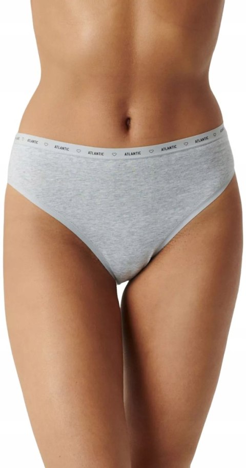 Figi damskie 3 PARY majtki SPORTOWE bawełniane ATLANTIC 3CLP-010 - S