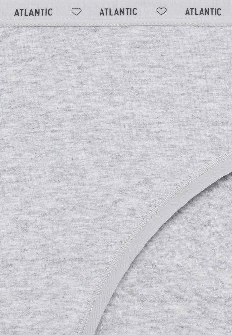 Figi damskie 3 PARY majtki SPORTOWE bawełniane ATLANTIC 3CLP-010 - S