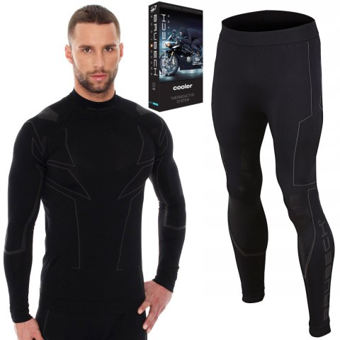 KOMPLET TERMOAKTYWNY BLUZA + SPODNIE NA MOTOR BRUBECK COOLER - XXL