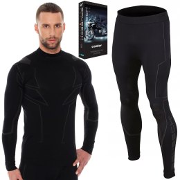 KOMPLET TERMOAKTYWNY BLUZA + SPODNIE NA MOTOR BRUBECK COOLER - L