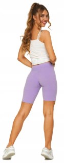 Kolarki damskie krótkie LEGGINSY szorty sportowe wysoki stan MORAJ - L/XL