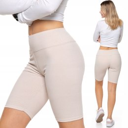 Kolarki damskie krótkie LEGGINSY szorty sportowe wysoki stan MORAJ - S/M