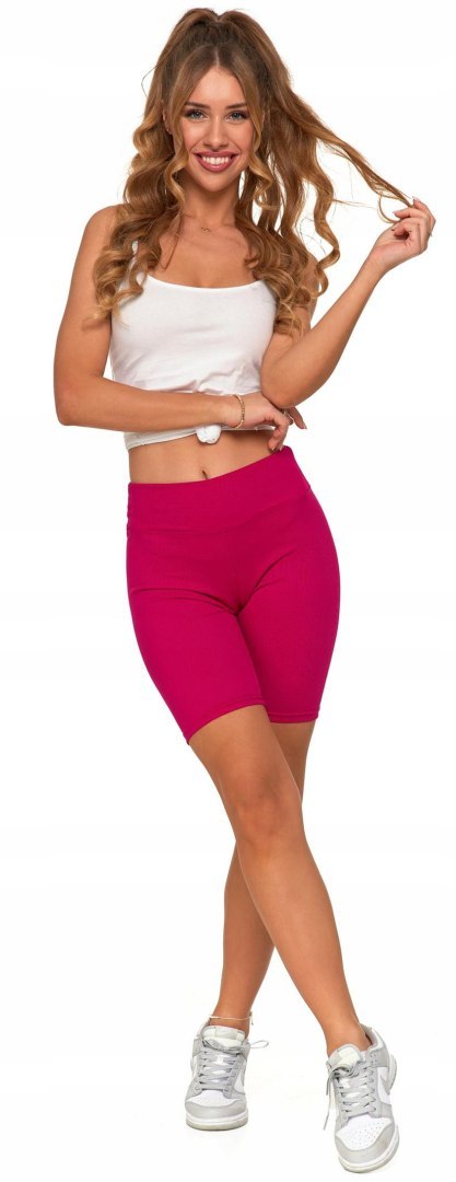 Kolarki damskie krótkie LEGGINSY szorty sportowe wysoki stan MORAJ - S/M Kolarki damskie krótkie LEGGINSY szorty sportowe wysoki stan MORAJ - S/M