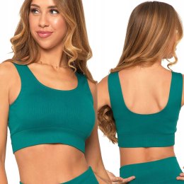 Krótki TOP sportowy damski BOKSERKA TRENINGOWA SIŁOWNIA FITNESS MORAJ L/XL