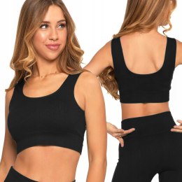 Krótki TOP sportowy damski BOKSERKA TRENINGOWA SIŁOWNIA FITNESS MORAJ - S/M