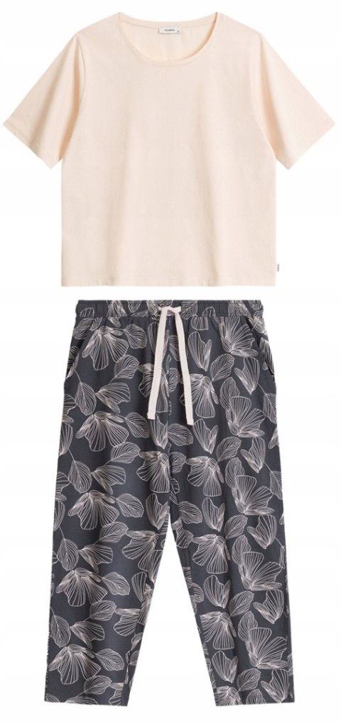 Piżama damska 3/4 100% BAWEŁNA wiosenna letnia ATLANTIC NLP-488 - XXL