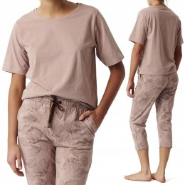 Piżama damska 3/4 100% BAWEŁNA wiosenna letnia ATLANTIC NLP-488 - XXL
