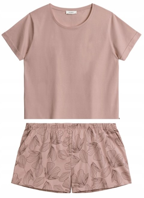Piżama damska krótka 100% BAWEŁNA wiosenna letnia ATLANTIC NLP-489 - M