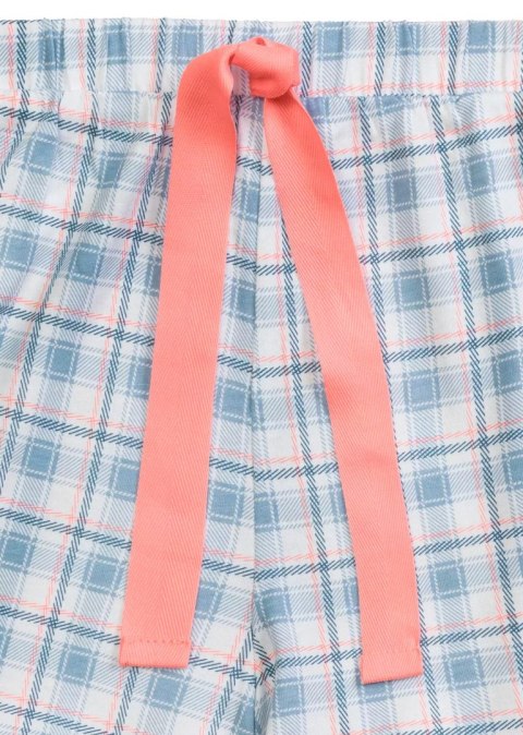 Piżama damska w kratkę krótka wiosenna letnia ATLANTIC NLP-497 - XL