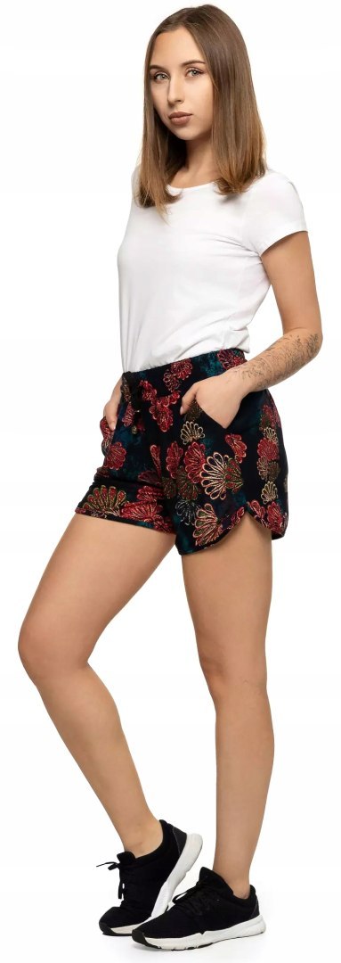Spodenki damskie kolorowe krótkie wygodne SZORTY na lato MORAJ - 3XL Spodenki damskie kolorowe krótkie wygodne SZORTY na lato MORAJ - 3XL
