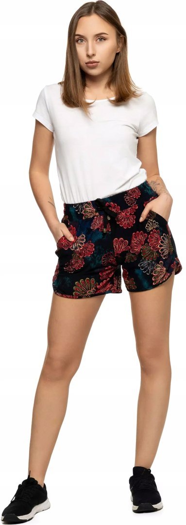 Spodenki damskie kolorowe krótkie wygodne SZORTY na lato MORAJ - L/XL Spodenki damskie kolorowe krótkie wygodne SZORTY na lato MORAJ - L/XL