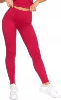 Sportowe legginsy damskie w PRĄŻKI z wysokim stanem MORAJ - S/M