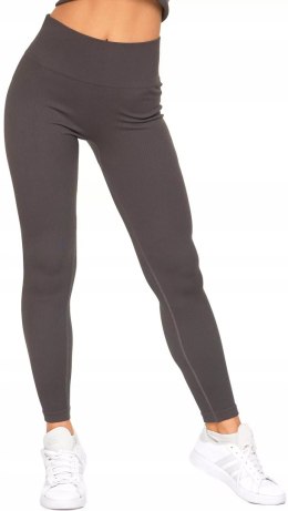 Sportowe legginsy damskie w PRĄŻKI z wysokim stanem MORAJ - S/M