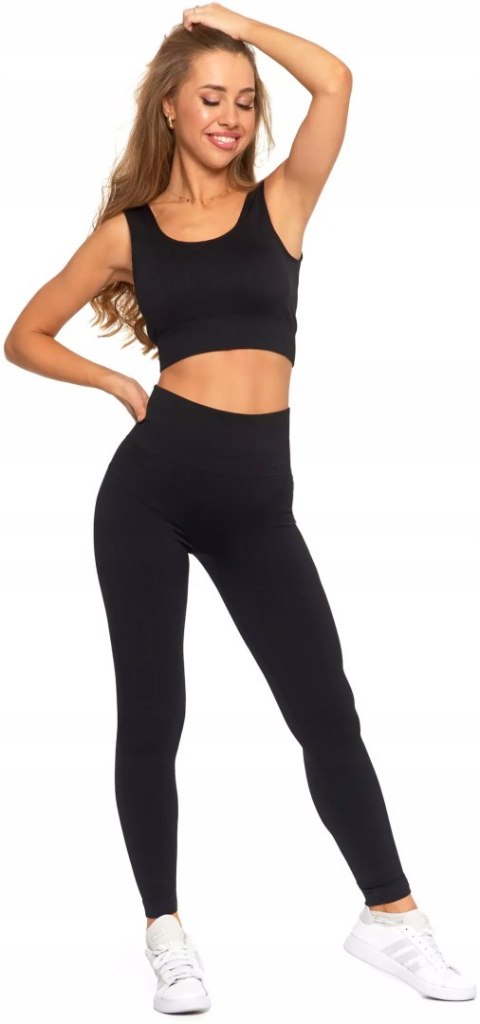 TOP + LEGGINSY komplet sportowy damski na SIŁOWNIE treningowy MORAJ - S/M TOP + LEGGINSY komplet sportowy damski na SIŁOWNIE treningowy MORAJ - S/M