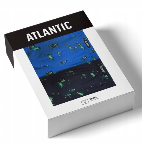 Bokserki męskie 2-PAK dopasowane szorty w żaby ATLANTIC 2MHH-006 - XXL