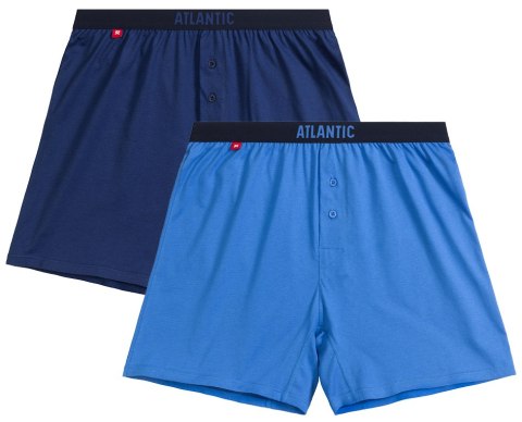Bokserki męskie 2 PARY 100% BAWEŁNA luźne szorty ATLANTIC 2MBX-025 - XL Bokserki męskie 2 PARY 100% BAWEŁNA luźne szorty ATLANTIC 2MBX-025 - XL