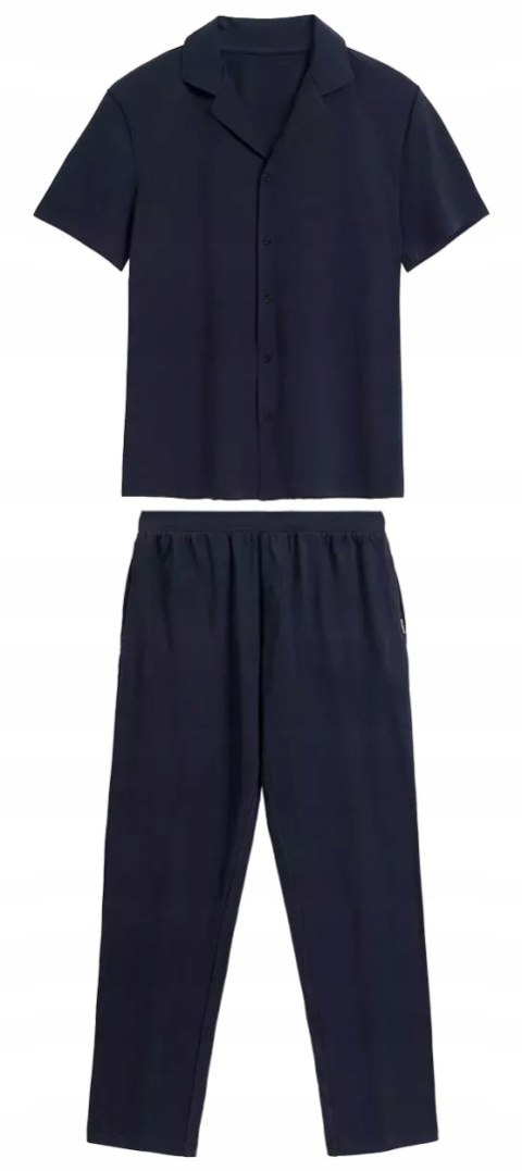 Elegancka BAWEŁNIANA piżama męska koszulowa góra ATLANTIC BNMP-002 - XXL Elegancka BAWEŁNIANA piżama męska koszulowa góra ATLANTIC BNMP-002 - XXL