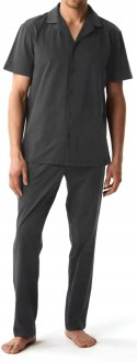Elegancka BAWEŁNIANA piżama męska koszulowa góra ATLANTIC BNMP-002 - XL