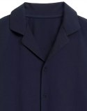 Elegancka BAWEŁNIANA piżama męska krótka z koszulą ATLANTIC BNMP-003 - XL