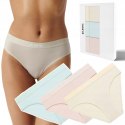Figi damskie 3 PARY majtki SPORTOWE bawełniane ATLANTIC 3CLP-012 - XL