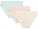 Figi damskie 3 PARY majtki SPORTOWE bawełniane ATLANTIC 3CLP-012 - S
