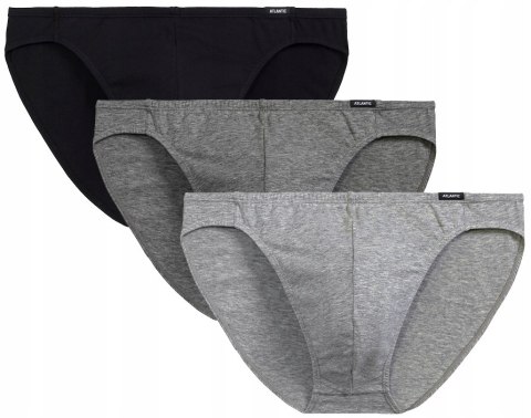 Majtki męskie 3 PARY slipy bawełniane mini ATLANTIC 3BMP-230 - L