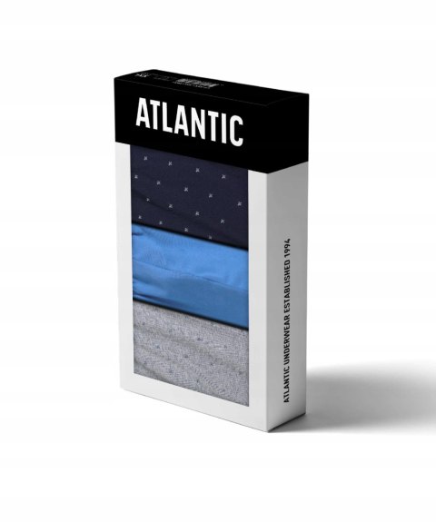 Slipy męskie 3 PARY sportowe 100% BAWEŁNA ATLANTIC 3MP-191 - L