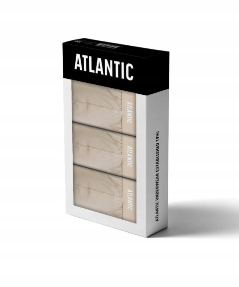 Slipy męskie TANGA 3 PARY skąpe majtki bawełniane ATLANTIC 3BMP-1582 - L