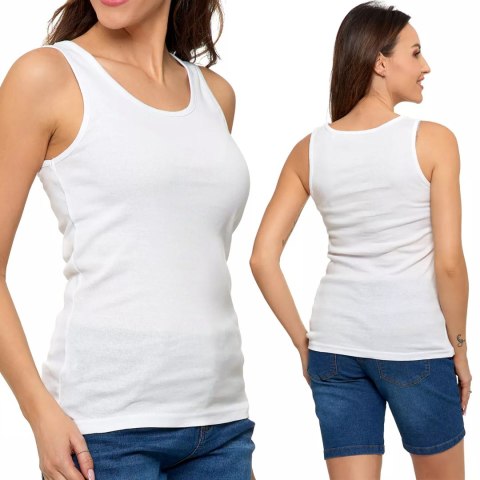 Top damski podkoszulka na RAMIĄCZKACH bokserka 100% BAWEŁNA MORAJ - 4XL