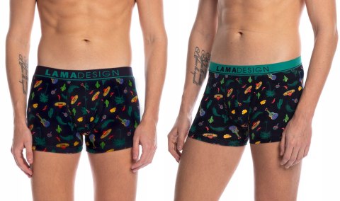 Bokserki Męskie Szorty 2 PARY Bawełniane LAMA - XXL Bokserki Męskie Szorty 2 PARY Bawełniane LAMA - XXL