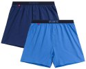 Bokserki męskie 2 PARY 100% BAWEŁNA luźne szorty ATLANTIC 2MBX-025 - L
