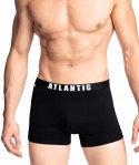 Bokserki męskie 3-PAK dopasowane szorty ATLANTIC 3MH-011 czarne - XL