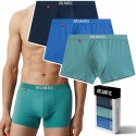 Bokserki męskie 3 PARY sportowe BAWEŁNIANE szorty ATLANTIC 3MH-011 - XL