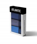 Bokserki męskie 3 PARY sportowe BAWEŁNIANE szorty ATLANTIC 3MH-011 - L