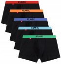 Bokserki męskie 5 PAR sportowe BAWEŁNIANE szorty ATLANTIC 5SMH-004 - L