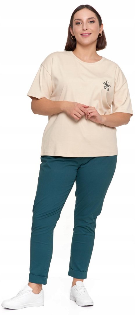 Koszulka damska T-SHIRT OVERSIZE 100% BAWEŁNA luźny MORAJ - XL Koszulka damska T-SHIRT OVERSIZE 100% BAWEŁNA luźny MORAJ - XL