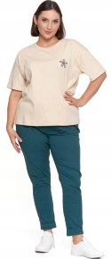 Koszulka damska T-SHIRT OVERSIZE 100% BAWEŁNA luźny MORAJ - XL