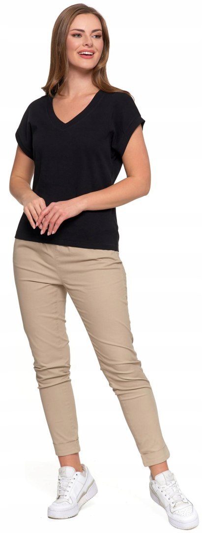 Koszulka damska luźny T-SHIRT 100% BAWEŁNA MORAJ - M Koszulka damska luźny T-SHIRT 100% BAWEŁNA MORAJ - M