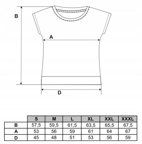 Koszulka damska luźny T-SHIRT 100% BAWEŁNA MORAJ - M Koszulka damska luźny T-SHIRT 100% BAWEŁNA MORAJ - M