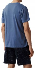 Piżama męska luźna 100% BAWEŁNA krótka letnia ATLANTIC NMP-385 - XXL