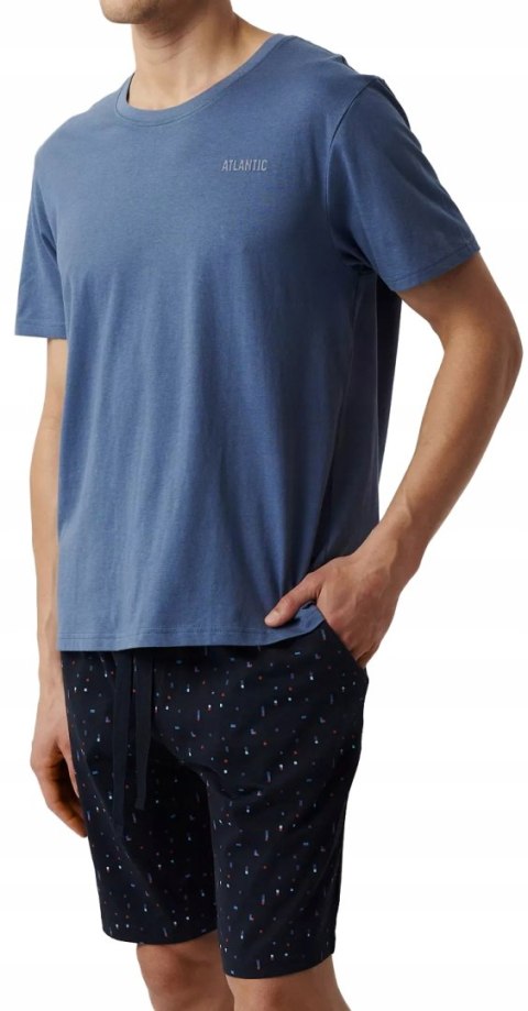 Piżama męska luźna 100% BAWEŁNA krótka letnia ATLANTIC NMP-385 - XL Piżama męska luźna 100% BAWEŁNA krótka letnia ATLANTIC NMP-385 - XL