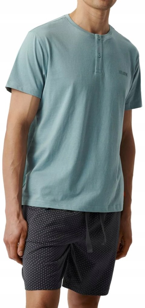 Piżama męska luźna 100% BAWEŁNA krótka letnia ATLANTIC NMP-386 - XXL Piżama męska luźna 100% BAWEŁNA krótka letnia ATLANTIC NMP-386 - XXL