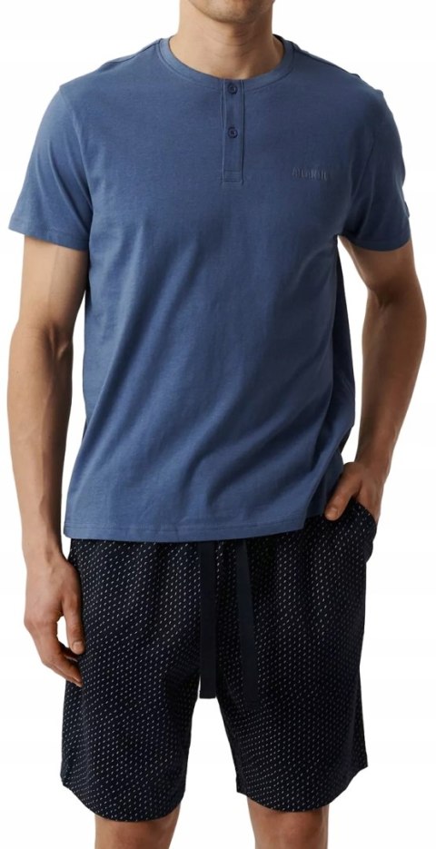 Piżama męska luźna 100% BAWEŁNA krótka letnia ATLANTIC NMP-386 - XL Piżama męska luźna 100% BAWEŁNA krótka letnia ATLANTIC NMP-386 - XL
